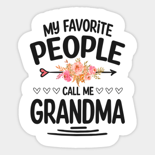 My favorite people call me grandma Sticker